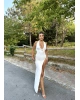Beyaz Deniz Yıldızı Aksesuar Bodysuit Ve Etek Takım