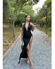 Siyah Deniz Yıldızı Aksesuar Bodysuit Ve Etek Takım