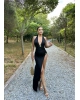 Siyah Deniz Yıldızı Aksesuar Bodysuit Ve Etek Takım