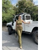 Yeşil Dikiş Detay Alt Üst Takım