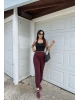 Bordo 3 İplik Jogger Eşofman Altı