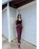 Bordo 3 İplik Jogger Eşofman Altı