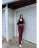Bordo Brshk Tayt Pantolon