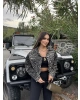 Leopar Crop Ceket