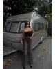 Kahverengi Wide Leg Pantolon