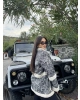 Krem Kürklü Oversize Mont