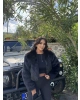 Siyah Crop Kürk Ceket
