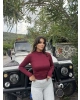 Bordo Yarım Balıkçı Body