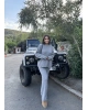 Gri Oversize Triko Alt Üst Takım
