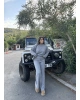 Gri Oversize Triko Alt Üst Takım