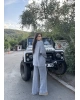 Gri Oversize Triko Alt Üst Takım