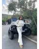 Bej Oversize Triko Alt Üst Takım