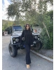 Siyah Oversize Triko Alt Üst Takım