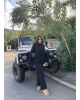 Siyah Oversize Triko Alt Üst Takım