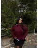 Bordo Bisiklet Yaka Basic Kazak