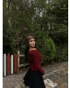 Bordo Madonna Yaka Yumoş Kazak