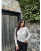 Beyaz Transparan Bluz