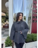 Antrasit Kemerli Kaşe Panço