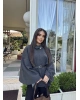 Antrasit Kemerli Kaşe Panço
