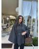 Antrasit Kemerli Kaşe Panço