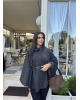 Antrasit Kemerli Kaşe Panço