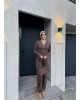 Kahverengi Zra Model Hırka Takım