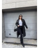 Siyah Deri Trençkot