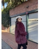 Bordo Uzun Premium Kürk