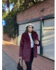 Bordo Uzun Premium Kürk