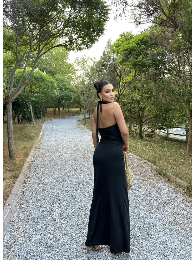 Siyah Deniz Yıldızı Aksesuar Bodysuit Ve Etek Takım