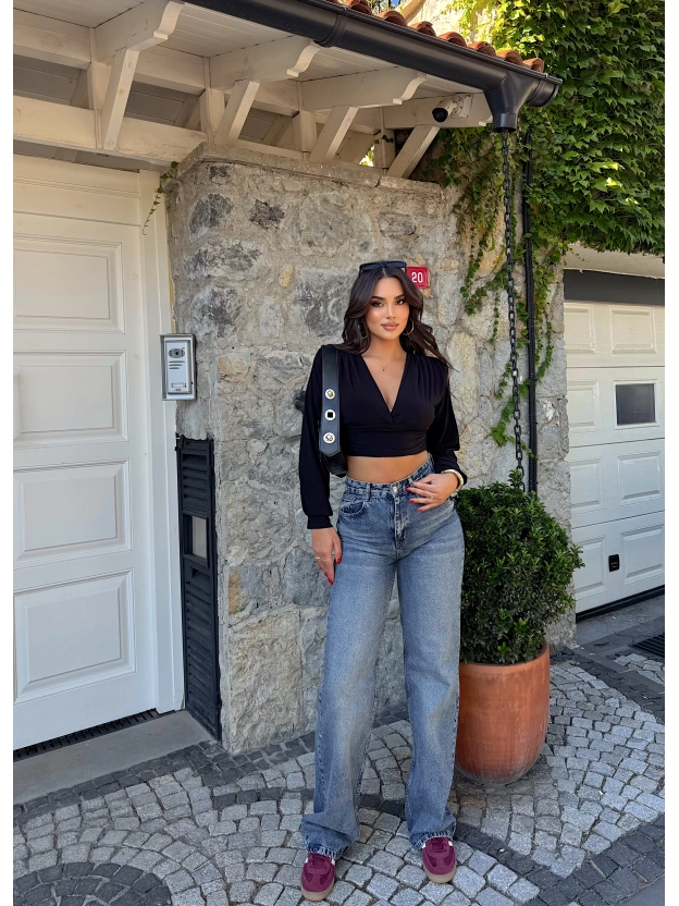 Mavi Tint Wide Leg Pantolon