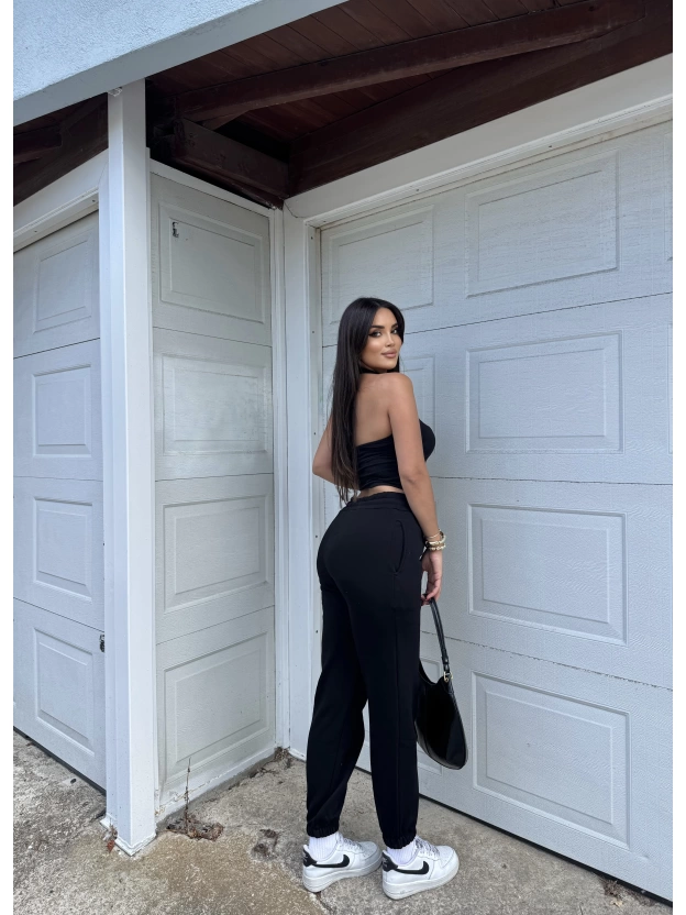 Siyah 3 İplik Jogger Eşofman Altı