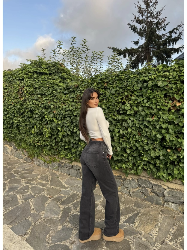 Füme Wide Leg Pantolon
