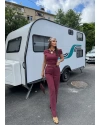 Bordo Omuz Detay Alt Üst Takım