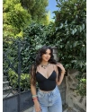 Siyah Askılı Büstiyer