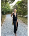 Siyah Deniz Yıldızı Aksesuar Bodysuit Ve Etek Takım