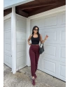 Bordo 3 İplik Jogger Eşofman Altı