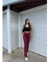 Bordo Brshk Tayt Pantolon