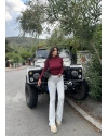 Gri Bel Katlamalı Brshk Yumoş Tayt Pantolon