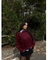 Bordo Bisiklet Yaka Basic Kazak