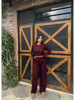 Mürdüm Dikiş Detay Alt Üst Takım