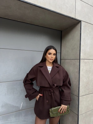 Acı Kahve Kaşe Trenç Mont