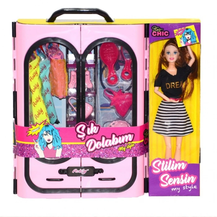 02441  Anlily Bebek ve Elbise Dolabı