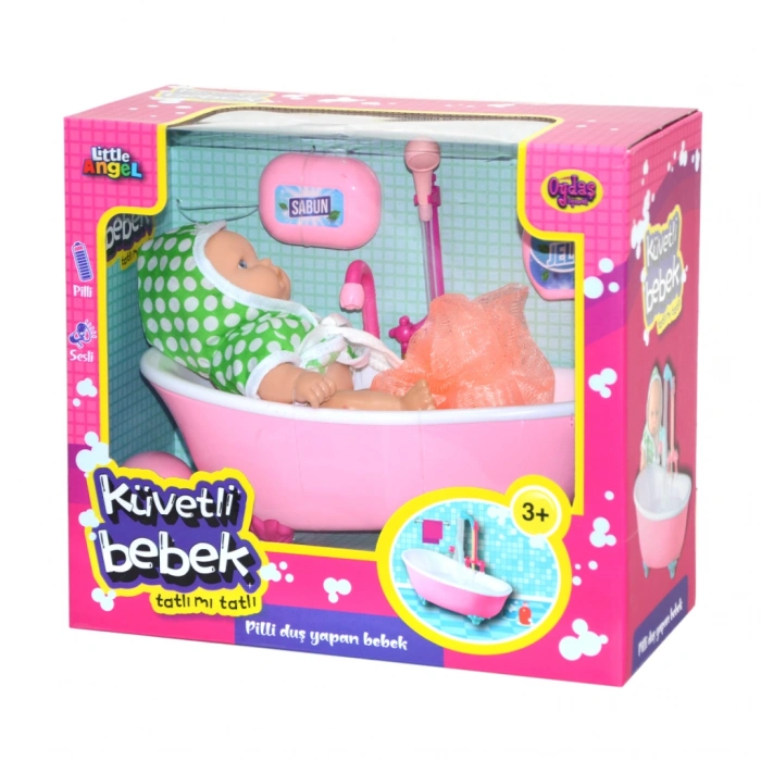 02605  Pilli Küvette Duş Yapan Bebek