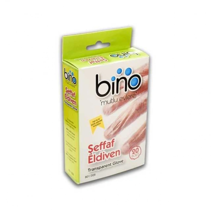 028 Şeffaf Eldiven 20 li