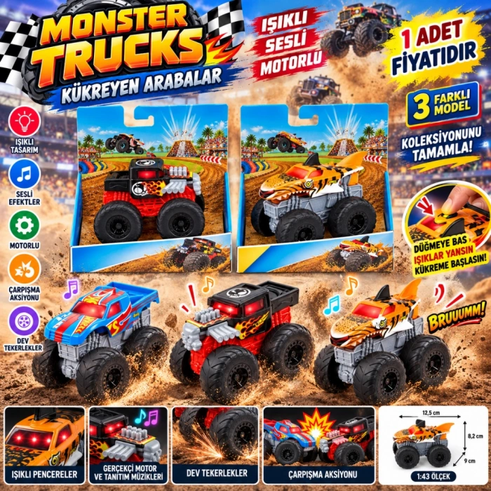 1:43 Kükreyen Arabalar HDX60 (adet fiyatıdır)