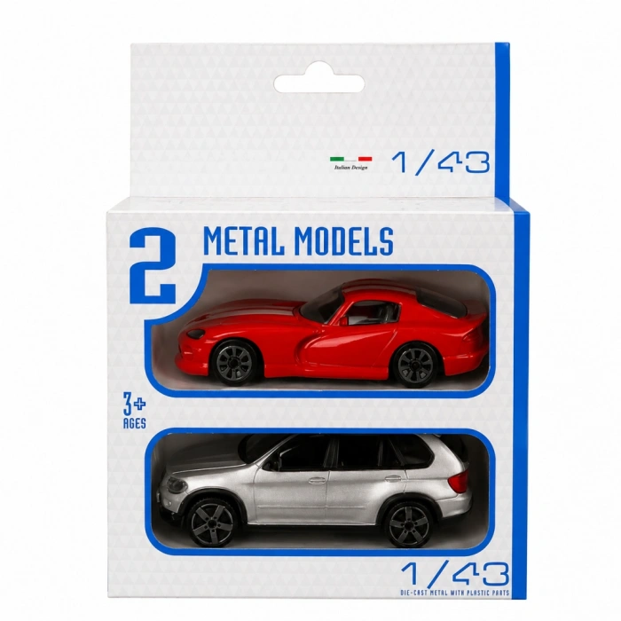 1:43 Street Fire Çiftli Arabalar 2li Set