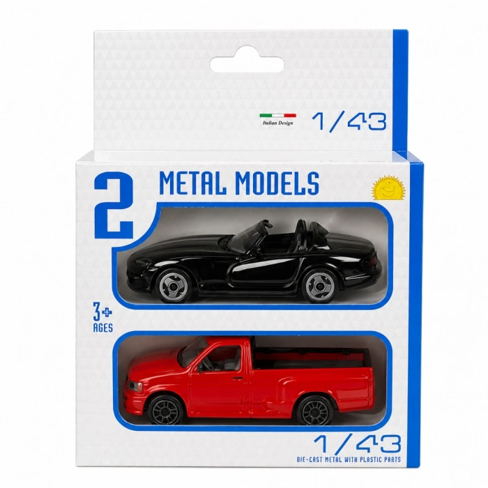 1:43 Street Fire Çiftli Arabalar 2li Set
