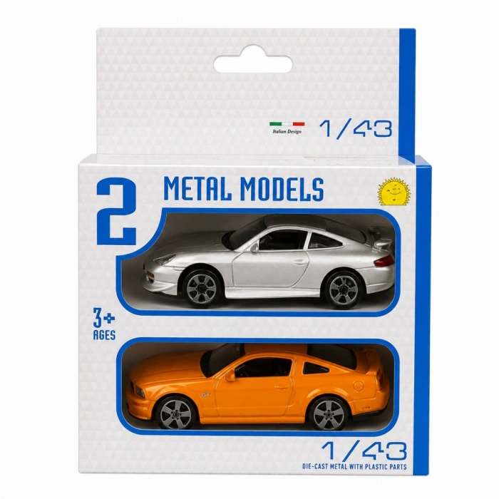 1:43 Street Fire Çiftli Arabalar 2li Set