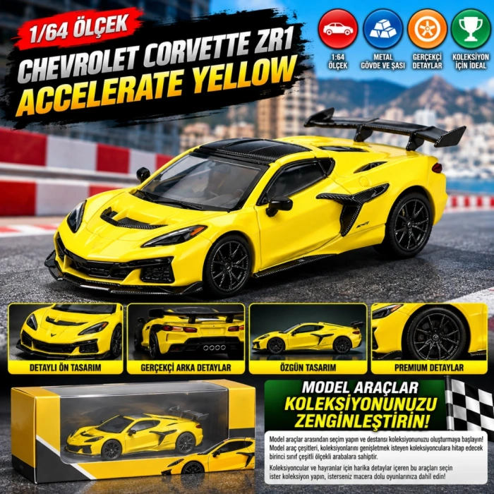 1/64 Chevrolet Corvette ZR1 Accelerate Yellow